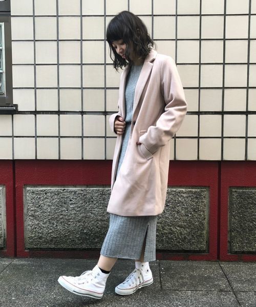 tiptop(ティップトップ)の「チェスターコート(チェスターコート・レディース・ブラック/ベージュ/ブラウン/グレー/ピンク/ダークグレー・FREE)」の12枚目の写真