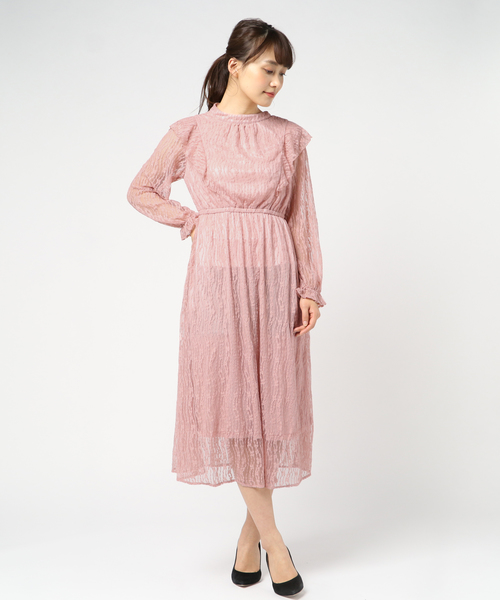 セール チュールレース フリル付き ワンピース ワンピース Juglans ユグランス のファッション通販 Zozotown