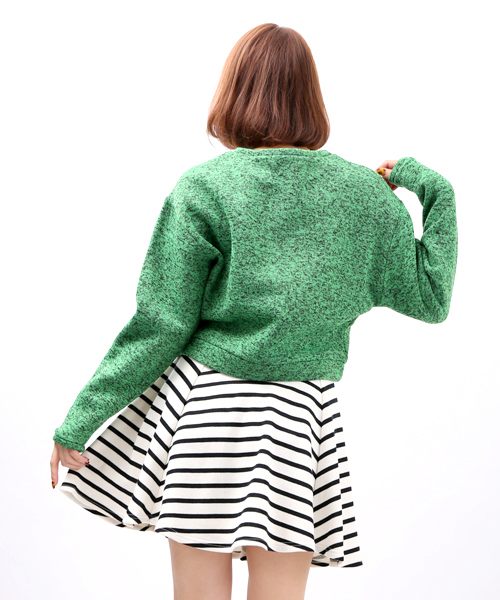 WEGO（ウィゴー）の「WEGO/NYCプルオーバー（スウェット・レディース・杢グレー/グリーン/ブルー/パープル・FREE）」の6枚目の写真