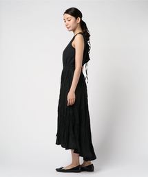 CASA FLINEリネンイレヘムノースリドレス　グリーン CASA FLINE（カーサフライン）の「linenイレヘムワンピース