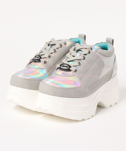 YOSUKE(ヨースケ)の「「YOSUKE/ヨースケ」厚底レースアップスニーカー(スニーカー・レディース・ホワイト/ブラック/マルチ/ブラック×パープル/グリーン系その他/グレー系その他/ライトブルー/ブラック系その他/ホワイト系その他2/アイボリー/ブラウン系その他/ブラック系その他3・22.5/23/24/24.5/23.5/25)」の8枚目の写真