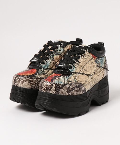 YOSUKE(ヨースケ)の「「YOSUKE/ヨースケ」厚底レースアップスニーカー(スニーカー・レディース・ホワイト/ブラック/マルチ/ブラック×パープル/グリーン系その他/グレー系その他/ライトブルー/ブラック系その他/ホワイト系その他2/アイボリー/ブラウン系その他/ブラック系その他3・22.5/23/24/24.5/23.5/25)」の12枚目の写真