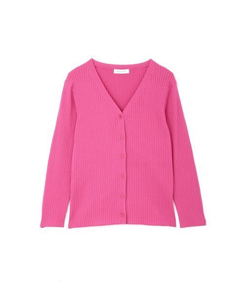 NATURAL BEAUTY BASIC（ナチュラルビューティーベーシック）の「【Oggi 5月号掲載】[洗える]ファインハイゲージ リブカーデ（カーディガン/ボレロ・レディース・ブラック/グレー/オフホワイト/ブラウン/ピンク/ブルー・MEDIUM）」の10枚目の写真