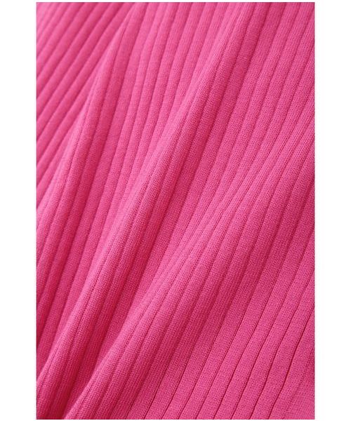 NATURAL BEAUTY BASIC（ナチュラルビューティーベーシック）の「【Oggi 5月号掲載】[洗える]ファインハイゲージ リブカーデ（カーディガン/ボレロ・レディース・ブラック/グレー/オフホワイト/ブラウン/ピンク/ブルー・MEDIUM）」の9枚目の写真