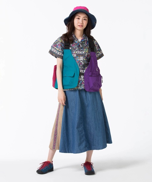 go slow caravan（ゴースローキャラバン）の「クレイジー/総柄プリントフェスト (MENS/WOMENS)（ベスト・メンズ・ブラック/その他1・FREE）」の9枚目の写真