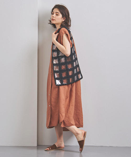 UNITED ARROWS（ユナイテッドアローズ）の「＜JAMIRAY（ジャミレイ）＞PVC パッチ ショップ バッグ ◆（ショルダーバッグ・レディース・ブラック/ナチュラル・FREE）」の14枚目の写真