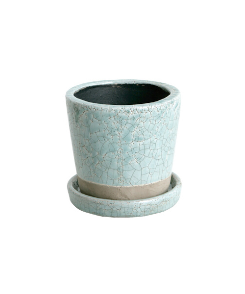 DULTON（ダルトン）の「COLOR GLAZED POT/4号 植木鉢（フラワーベース・メンズ・ターコイズブルー/ライム/イエロー/オレンジ/ブルー/アイボリー/グレー系その他/グリーン系その他/ライトパープル/バイオレット・FREE）」の5枚目の写真