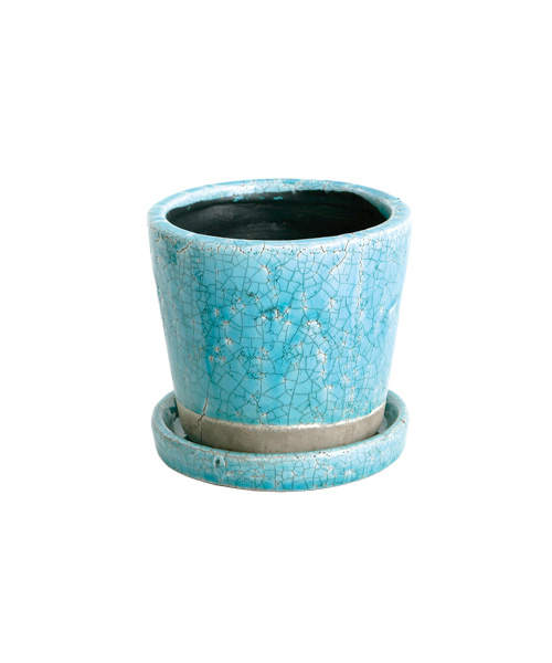 DULTON（ダルトン）の「COLOR GLAZED POT/4号 植木鉢（フラワーベース・メンズ・ターコイズブルー/ライム/イエロー/オレンジ/ブルー/アイボリー/グレー系その他/グリーン系その他/ライトパープル/バイオレット・FREE）」の18枚目の写真