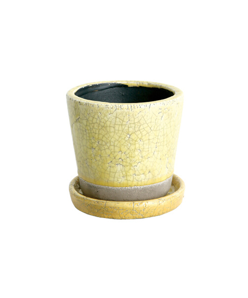 DULTON（ダルトン）の「COLOR GLAZED POT/4号 植木鉢（フラワーベース・メンズ・ターコイズブルー/ライム/イエロー/オレンジ/ブルー/アイボリー/グレー系その他/グリーン系その他/ライトパープル/バイオレット・FREE）」の13枚目の写真