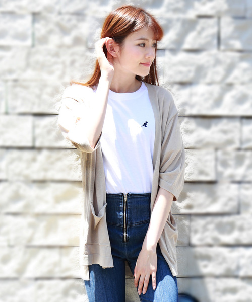 WESTSEA(ウエストシー)の「WEB限定 接触冷感 5分袖 サマーニットカーディガン UVカット(カーディガン/ボレロ・メンズ・ブラック/ベージュ/ネイビー/オフホワイト/グリーン/ブルー/ライトグレー/ラベンダー/グリーン系その他/ダークブルー・M/L/XL)」の11枚目の写真