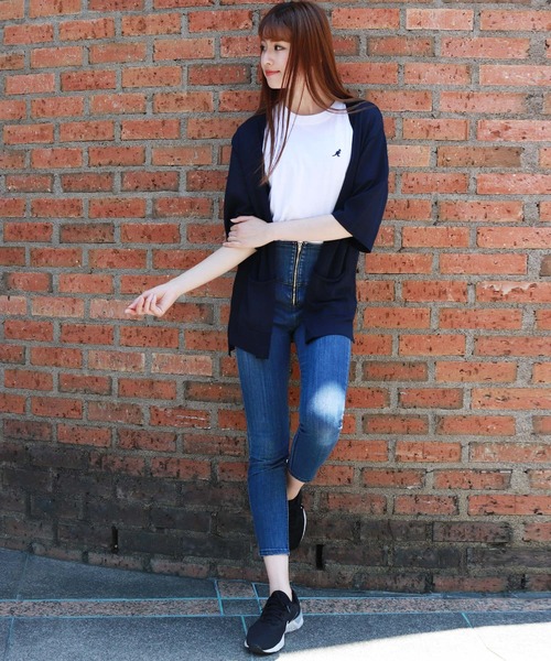 WESTSEA(ウエストシー)の「WEB限定 接触冷感 5分袖 サマーニットカーディガン UVカット(カーディガン/ボレロ・メンズ・ブラック/ベージュ/ネイビー/オフホワイト/グリーン/ブルー/ライトグレー/ラベンダー/グリーン系その他/ダークブルー・M/L/XL)」の17枚目の写真