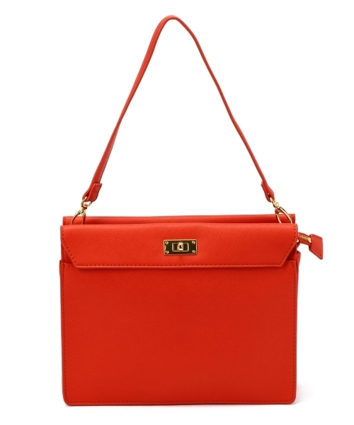 BEAUTY&YOUTH UNITED ARROWS（ビューティーアンドユースユナイテッドアローズ）の「BYMC スクエアフォールド 2WAYショルダーバッグ◆（ショルダーバッグ・レディース・オレンジ/ネイビー/オフホワイト/ブラック/ナチュラル/レッド/イエロー・フリー）」の7枚目の写真