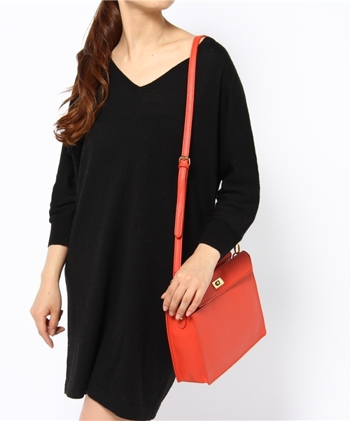 BEAUTY&YOUTH UNITED ARROWS（ビューティーアンドユースユナイテッドアローズ）の「BYMC スクエアフォールド 2WAYショルダーバッグ◆（ショルダーバッグ・レディース・オレンジ/ネイビー/オフホワイト/ブラック/ナチュラル/レッド/イエロー・フリー）」の17枚目の写真