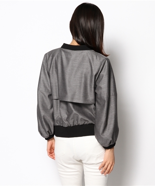 And A（アンドエー）の「マニッシュブルゾン（ブルゾン・レディース・ブラック/グレー・FREE）」の5枚目の写真
