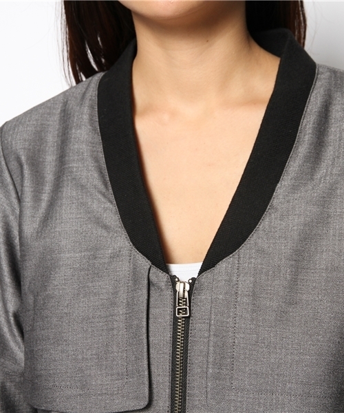 And A（アンドエー）の「マニッシュブルゾン（ブルゾン・レディース・ブラック/グレー・FREE）」の7枚目の写真