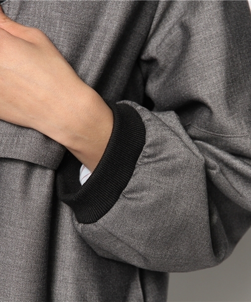 And A（アンドエー）の「マニッシュブルゾン（ブルゾン・レディース・ブラック/グレー・FREE）」の8枚目の写真