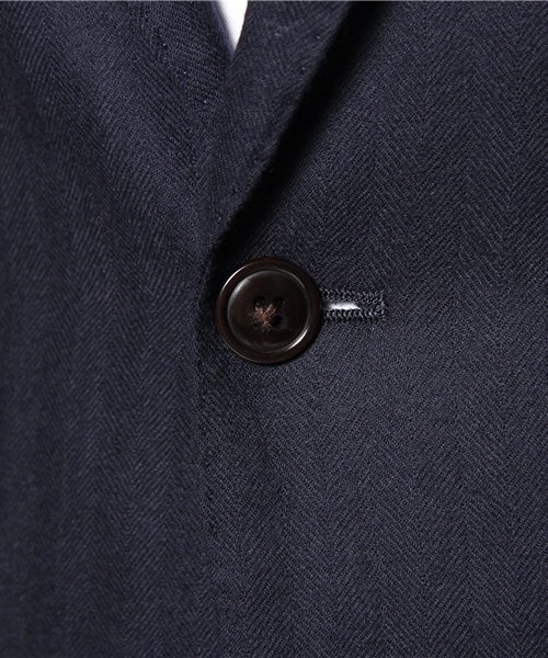 NANO universe(ナノユニバース)の「AQOIBONISTE(アクアボニスト)/ hand made S2B jaket(テーラードジャケット・メンズ・ネイビー/ベージュ・48/44)」の4枚目の写真