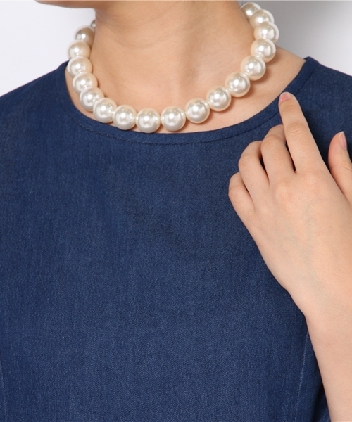 WEGO（ウィゴー）の「WEGO/パールネックレス（ネックレス・レディース・ホワイト・FREE）」の4枚目の写真