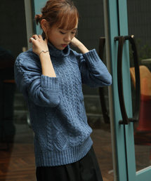 ZIP FIVE | タートルケーブルニットセーター(ニット/セーター)