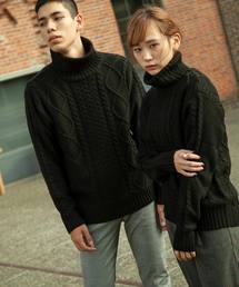 ZIP FIVE | タートルケーブルニットセーター(ニット/セーター)