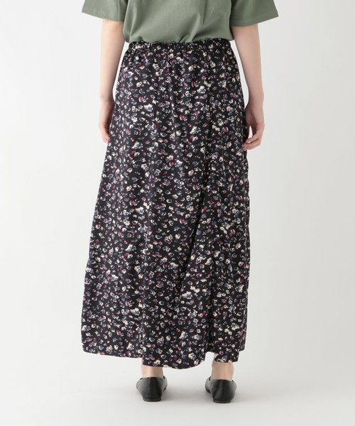 studio CLIP（スタディオクリップ）の「《days》フラワープリントスカート（スカート・レディース・ブラウン/ブラック/パープル・LARGE/MEDIUM）」の7枚目の写真