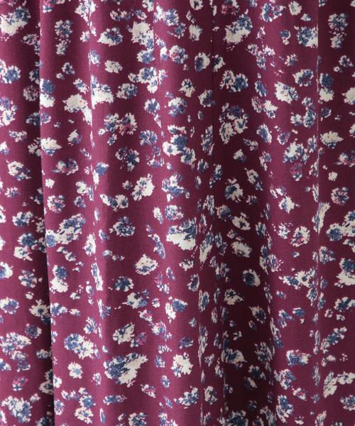 studio CLIP（スタディオクリップ）の「《days》フラワープリントスカート（スカート・レディース・ブラウン/ブラック/パープル・LARGE/MEDIUM）」の10枚目の写真