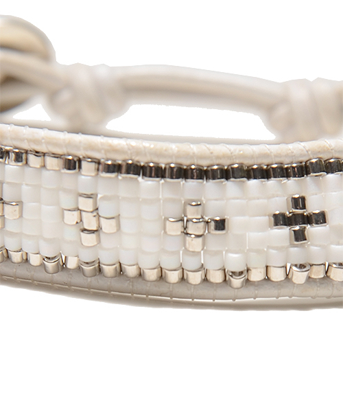 CHAN LUU（チャンルー）の「◎CHAN LUU / ビーズ ブレスレット（ブレスレット・メンズ・ホワイト/ダークブラウン/ロイヤルブルー・ONE SIZE）」の7枚目の写真