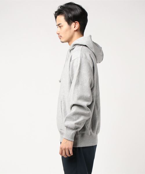 DOUBLE STEAL（ダブルスティール）の「Simple BOX embroidery パーカー（パーカー・メンズ・ホワイト/ブラック×ホワイト/グレー系その他/ブラック×グリーン/グレー系その他2・MEDIUM/LARGE/X-LARGE）」の7枚目の写真