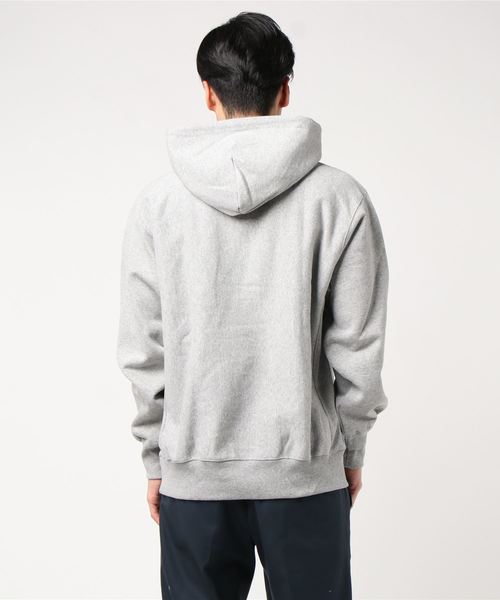 DOUBLE STEAL（ダブルスティール）の「Simple BOX embroidery パーカー（パーカー・メンズ・ホワイト/ブラック×ホワイト/グレー系その他/ブラック×グリーン/グレー系その他2・MEDIUM/LARGE/X-LARGE）」の6枚目の写真
