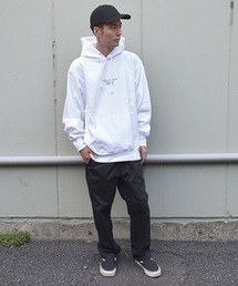Simple BOX embroidery パーカー