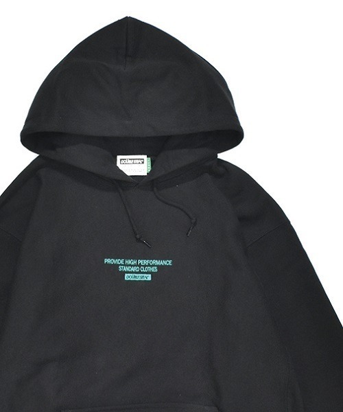 DOUBLE STEAL（ダブルスティール）の「Simple BOX embroidery パーカー（パーカー・メンズ・ホワイト/ブラック×ホワイト/グレー系その他/ブラック×グリーン/グレー系その他2・MEDIUM/LARGE/X-LARGE）」の3枚目の写真