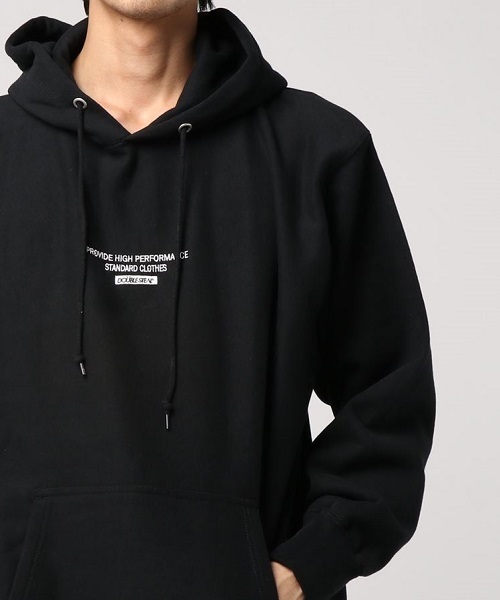 DOUBLE STEAL（ダブルスティール）の「Simple BOX embroidery パーカー（パーカー・メンズ・ホワイト/ブラック×ホワイト/グレー系その他/ブラック×グリーン/グレー系その他2・MEDIUM/LARGE/X-LARGE）」の15枚目の写真