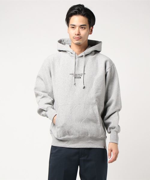 DOUBLE STEAL（ダブルスティール）の「Simple BOX embroidery パーカー（パーカー・メンズ・ホワイト/ブラック×ホワイト/グレー系その他/ブラック×グリーン/グレー系その他2・MEDIUM/LARGE/X-LARGE）」の17枚目の写真