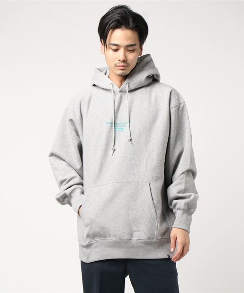 DOUBLE STEAL（ダブルスティール）の「Simple BOX embroidery パーカー（パーカー・メンズ・ホワイト/ブラック×ホワイト/グレー系その他/ブラック×グリーン/グレー系その他2・MEDIUM/LARGE/X-LARGE）」の18枚目の写真