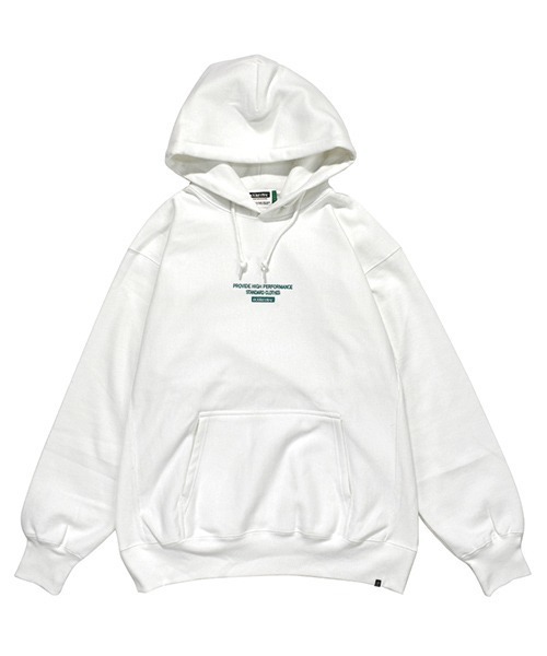 DOUBLE STEAL（ダブルスティール）の「Simple BOX embroidery パーカー（パーカー・メンズ・ホワイト/ブラック×ホワイト/グレー系その他/ブラック×グリーン/グレー系その他2・MEDIUM/LARGE/X-LARGE）」の11枚目の写真