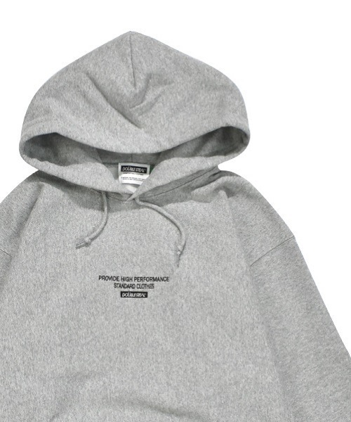 DOUBLE STEAL（ダブルスティール）の「Simple BOX embroidery パーカー（パーカー・メンズ・ホワイト/ブラック×ホワイト/グレー系その他/ブラック×グリーン/グレー系その他2・MEDIUM/LARGE/X-LARGE）」の8枚目の写真