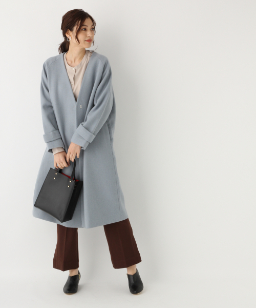 GLOBAL WORK（グローバルワーク）の「起毛ストレッチセミフレアパンツ/856561（その他パンツ・レディース・グレー系その他7/ダークブラウン/サックスブルー/オフホワイト/ダークグレー・MEDIUM/LARGE）」の11枚目の写真