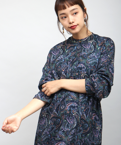 ROOPTOKYO（ループトウキョウ）の「ペイズリー柄ロングシャツ