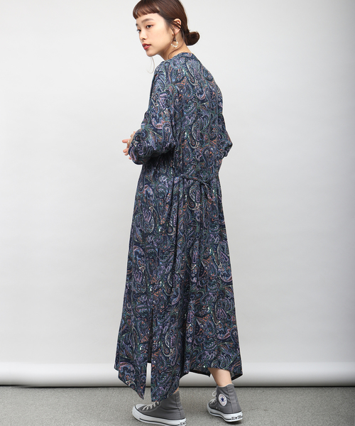 ROOPTOKYO（ループトウキョウ）の「ペイズリー柄ロングシャツ 