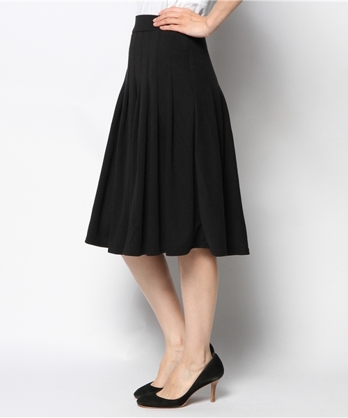 WEGO（ウィゴー）の「WEGO/タックプリーツミディスカート（スカート・レディース・ブラック/ダークグリーン/ネイビー/ワイン・FREE）」の11枚目の写真