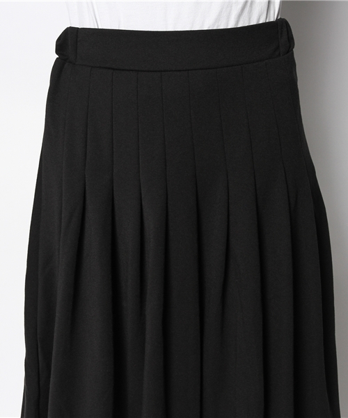 WEGO（ウィゴー）の「WEGO/タックプリーツミディスカート（スカート・レディース・ブラック/ダークグリーン/ネイビー/ワイン・FREE）」の6枚目の写真