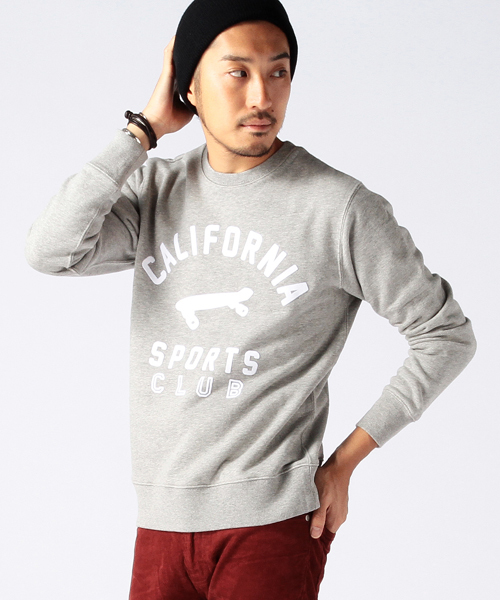 BEAMS（ビームス）の「◎THE BROWN IVY / プリント クルーネック スウェット（スウェット・メンズ・グレー/ネイビー・MEDIUM/SMALL/LARGE/X-LARGE）」の2枚目の写真