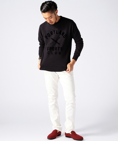 BEAMS（ビームス）の「◎THE BROWN IVY / プリント クルーネック スウェット（スウェット・メンズ・グレー/ネイビー・MEDIUM/SMALL/LARGE/X-LARGE）」の17枚目の写真