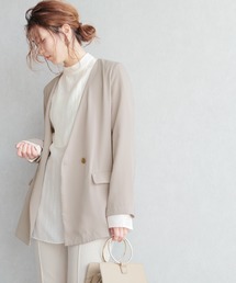 reca | ジョーゼット ノーカラージャケット(ノーカラージャケット)