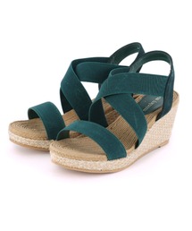 minky me!（ミンキーミー）の「柔らかウェッジソール＆ジュート柄ふかふかクッション7cmゴムフィットサンダル（サンダル）」