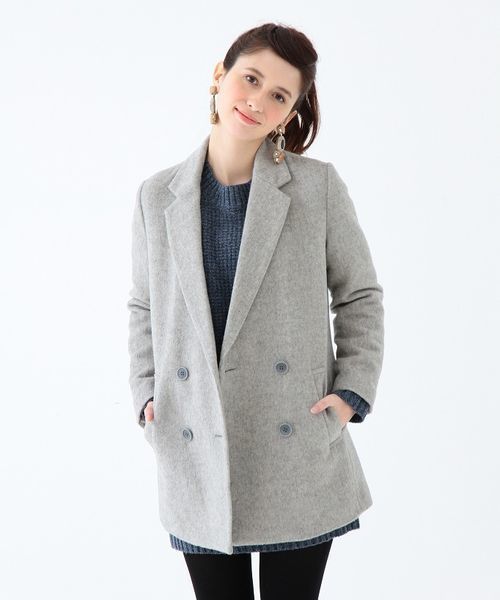 Another Edition(アナザーエディション)の「【店舗限定】ビーバーコート/ae BEAVER CT(その他アウター・レディース・ブラック/ライトグレー/ベージュ・SMALL/MEDIUM)」の2枚目の写真