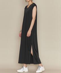 ASTRAET | ＜ASTRAET（アストラット）＞Vネック サイドスリット ワンピース†(ワンピース)
