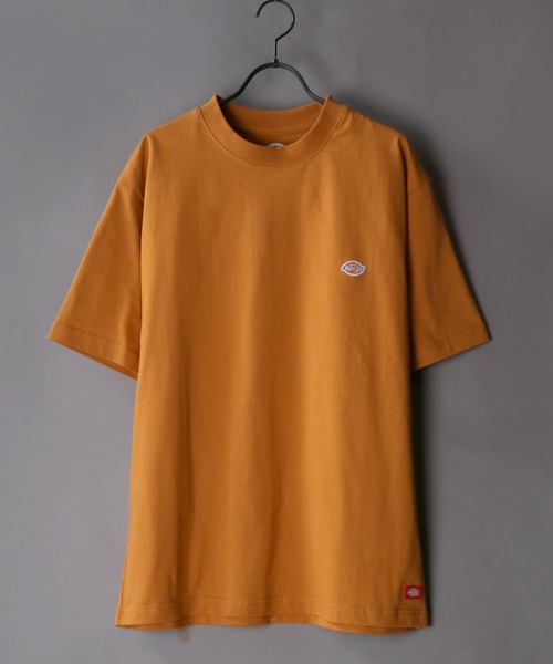 Dickies（ディッキーズ）の「【Dickies】ミニワッペン ヘビーウェイトTシャツ/無地Ｔ（Tシャツ/カットソー・メンズ・ホワイト/ブラック/ダークグリーン/ベージュ/パープル/ブラウン/グリーン/スモークピンク/ダークブルー/キャメル/サックスブルー/ブルーグリーン・M/L/XL）」の11枚目の写真