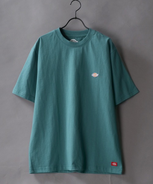 Dickies（ディッキーズ）の「【Dickies】ミニワッペン ヘビーウェイトTシャツ/無地Ｔ（Tシャツ/カットソー・メンズ・ホワイト/ブラック/ダークグリーン/ベージュ/パープル/ブラウン/グリーン/スモークピンク/ダークブルー/キャメル/サックスブルー/ブルーグリーン・M/L/XL）」の9枚目の写真
