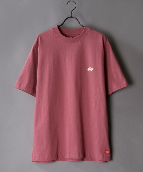 Dickies（ディッキーズ）の「【Dickies】ミニワッペン ヘビーウェイトTシャツ/無地Ｔ（Tシャツ/カットソー・メンズ・ホワイト/ブラック/ダークグリーン/ベージュ/パープル/ブラウン/グリーン/スモークピンク/ダークブルー/キャメル/サックスブルー/ブルーグリーン・M/L/XL）」の12枚目の写真